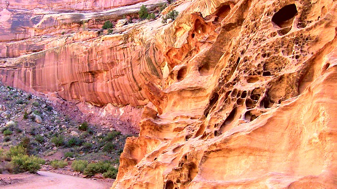 Route 98 passing through Navajo nation