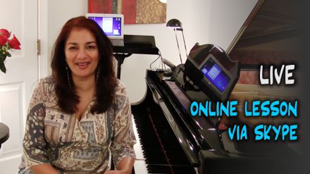 Live Online Piano Lesson via Skype